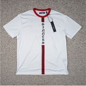 Sinners Tour 1989 T-Shirt - Mens Size LARGE Double Sided NWT White Fashion Nova